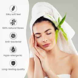 Allure Bath Fashions Marlborough Bamboo Towels - Super Soft, Absorbent & Hypo-Allergenic in White - Size: Bath Sheet - thumbnail 4