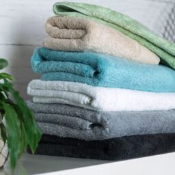 Allure Bath Fashions Marlborough Bamboo Towels - Super Soft, Absorbent & Hypo-Allergenic in White - Size: Bath Sheet - thumbnail 2