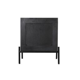 Jaipur Furniture Ltd Rattan Bedside Table 2 Drawer - Mango Wood/Iron - L45 x W45 x H55 cm - Black Finish with Natural Rattan - Assembly Required - thumbnail 4