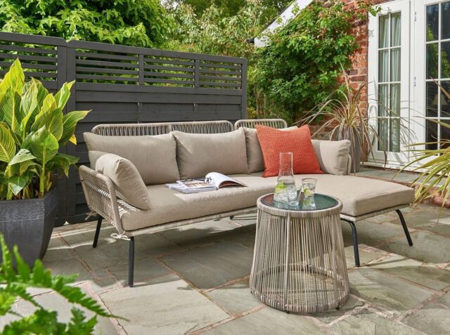 Norfolk Leisure Lifestyle Elland Chaise Lounge Set in Beige