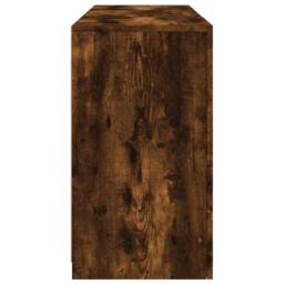 Berkfield Home Sideboard with LED Lights Smoked Oak 123x37x67 cm in Brown - Size: 123 x 37 x 67 cm - thumbnail 7