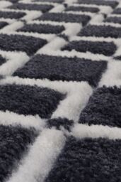 JVL Solemate® Hand Carved Diamond Door Mat, Grey - Size: 57 cm x 100 cm - thumbnail 4