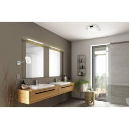 Netlighting Mattimo Modern 60cm Bathroom Wall Lamp Chrome 3000K IP44 UK Stock in Grey - thumbnail 5