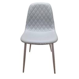 KOSY KOALA Round Glass Dining Table Set With 4 Grey Chairs Dining Room Furniture - thumbnail 4