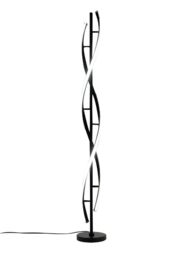 Living and Home Contemporary LED Floor Lamp in Black - thumbnail 5