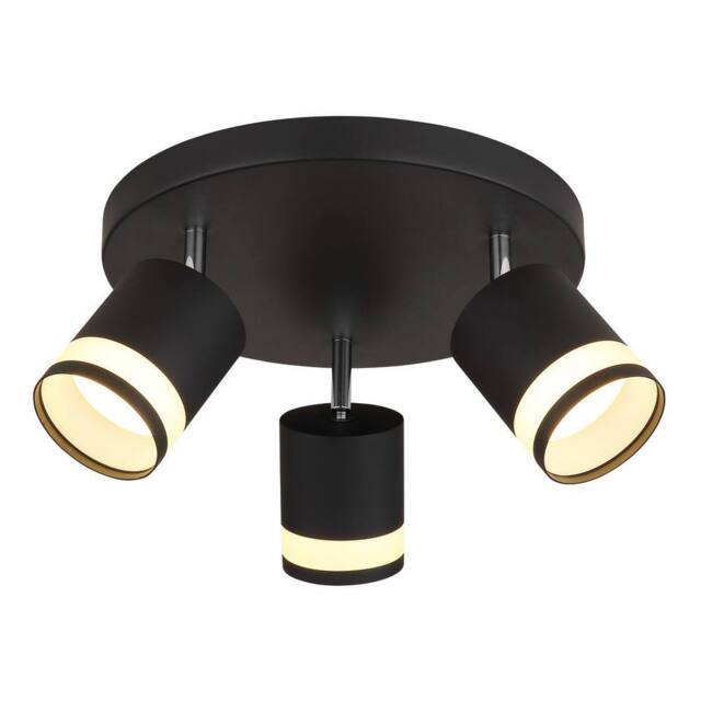 Netlighting Lucero Ceiling Spotlight Clusters Matt Black 3x GX53 3000K - image 1