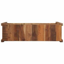 Berkfield Home Durable Console Table 107x33x76 cm Solid Wood Reclaimed in Brown - Size: 107 x 33 x 76 cm - thumbnail 7