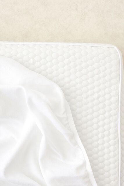The Tiny Bed Company Premium 100% Cotton Fitted Sheet To Fit Ikea Cot 160 x 70cm in White - Size: Cot Bed - image 1