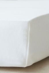 The Tiny Bed Company Premium 100% Cotton Fitted Sheet To Fit Ikea Cot 160 x 70cm in White - Size: Cot Bed - thumbnail 3