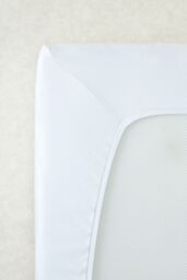 The Tiny Bed Company Premium 100% Cotton Fitted Sheet To Fit Ikea Cot 160 x 70cm in White - Size: Cot Bed - thumbnail 4