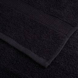 Berkfield Home Premium Shower Towels SOLUND 2 pcs Black 70x140 cm 600 gsm - thumbnail 6