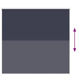 Berkfield Home Roller Blind Blackout Light Grey 125x230 cm Fabric Width 121.6 cm… in Navy - thumbnail 5