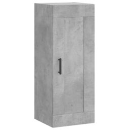 Berkfield Home Wall Mounted Cabinet Concrete Grey 34.5x34x90 cm Engineered Wood - thumbnail 2