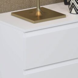 SquareBoxx Fairfield Matt Minimalist Chest of Draws 8 Draw in White - thumbnail 6