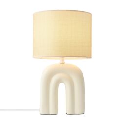 Nordlux Haze Table Lamp Beige Ceramic Livingroom E27 Switch - thumbnail 3