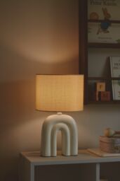 Nordlux Haze Table Lamp Beige Ceramic Livingroom E27 Switch - thumbnail 7
