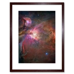 Artery8 Wall Art Print Hubble Space Astronomy Orion Nebula Dramatic Star Formation Gas Dust Cavity Central Trapezium Region Red Blue Cosmic Landscape - thumbnail 1