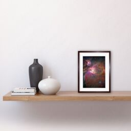 Artery8 Wall Art Print Hubble Space Astronomy Orion Nebula Dramatic Star Formation Gas Dust Cavity Central Trapezium Region Red Blue Cosmic Landscape - thumbnail 2