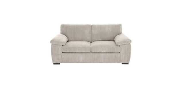 LUXURY LIFE Collingdale Jumbo Cord Fabric 2 Seater Sofa in Cream - image 1