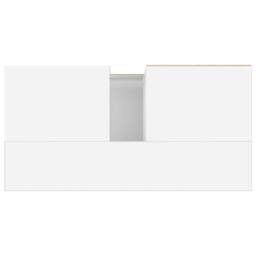 Berkfield Home Durable Bathroom Cabinet White 65x33x60 cm Engineered Wood - Size: 65 x 33 x 60 cm - thumbnail 8