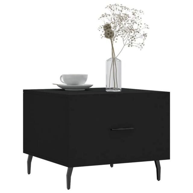 Berkfield Home Decorative Coffee Tables 2 pcs Black 50x50x40 cm Engineered Wood - Size: 50 x 50 x 40 cm - image 1