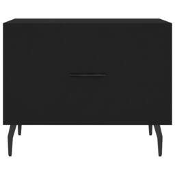 Berkfield Home Decorative Coffee Tables 2 pcs Black 50x50x40 cm Engineered Wood - Size: 50 x 50 x 40 cm - thumbnail 6