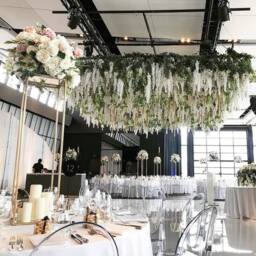SPETLEK 12XWhite Artificial Fake Hanging Wisteria Silk Flowers in White - Size: 0.6m2 - thumbnail 3
