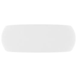 Berkfield Home Luxury Wash Basin Round Matt White 40x15 cm Ceramic - thumbnail 4