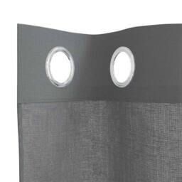 Berkfield Home Voile Curtains with Grommets 2 pcs Dark Grey 140x260 cm - thumbnail 5
