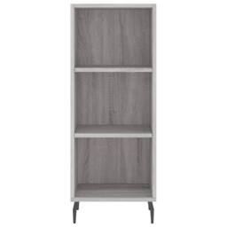Berkfield Home Highboard Grey Sonoma 34.5x34x180 cm Engineered Wood - thumbnail 8
