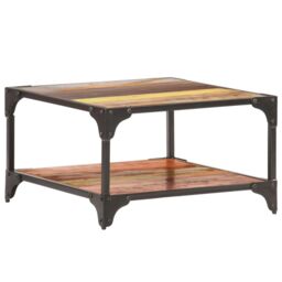 Berkfield Home Coffee Table 60x60x35 cm Solid Reclaimed Wood - Size: 60 x 60 x 35 cm - thumbnail 1