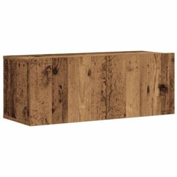Berkfield Home 7 Piece TV Cabinet Set Wall-mounted Old Wood Engineered Wood in Brown - thumbnail 4