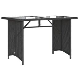 Berkfield Home 2 Piece Garden Dining Set with Cushions Black Poly Rattan - thumbnail 5