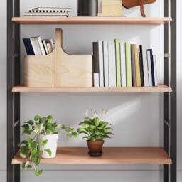 Berkfield Home Wall Shelf Light Brown 100x40x2 cm Treated Solid Wood Oak - Size: 100 x 40 x 2 cm - thumbnail 2