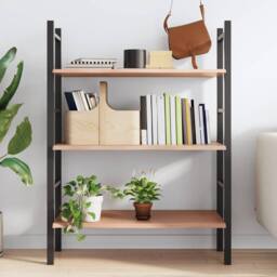 Berkfield Home Wall Shelf Light Brown 100x40x2 cm Treated Solid Wood Oak - Size: 100 x 40 x 2 cm - thumbnail 1