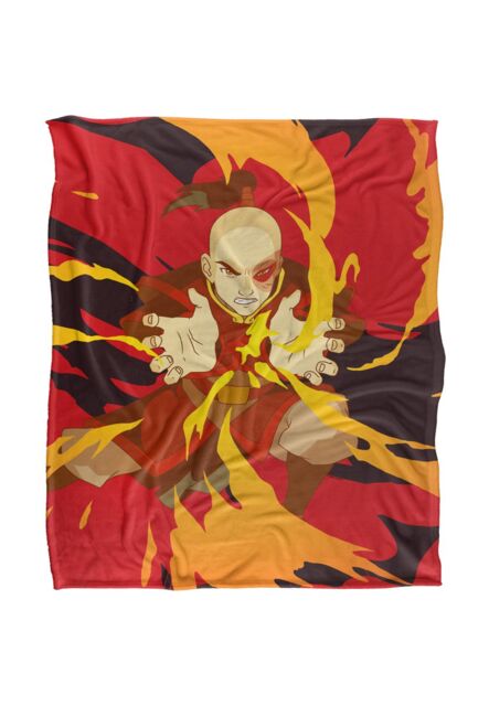 Avatar: The Last Airbender Avatar The Last Airbender Zuko Silky Touch Super Soft Throw Blanket 152 X 127 cm in White - image 1