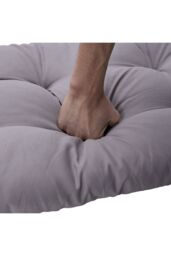 Garden Sanctuary 180cm W x 55cm D Grey Thickened Lounger Cushion with Anti-Slip Cover - Size: 180 cm W x 55 cm D - thumbnail 9