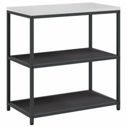 Berkfield Home with Shelf Other with Storage with Door 3 pcs Black Cold-rolled steel - thumbnail 5