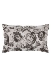 Ted Baker 'Mono Floral' Cotton Percale Duvet Cover Set in White - Size: Super King - thumbnail 4