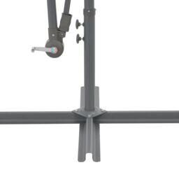 Berkfield Home Cantilever Umbrella with Aluminium Pole Terracotta 300 cm in Brown - thumbnail 5