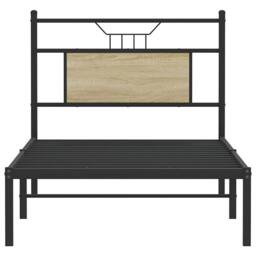 Berkfield Home Bed Frame without Mattress Sonoma Oak 90x190 cm Single Engineered Wood in Brown - thumbnail 6