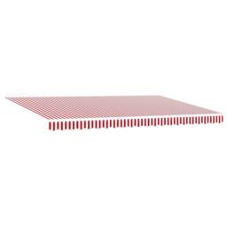 Berkfield Home Manual Retractable Awning with LED Red & White Stripe 500x300 cm - thumbnail 2