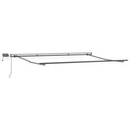 Berkfield Home Manual Retractable Awning with LED Red & White Stripe 500x300 cm - thumbnail 3