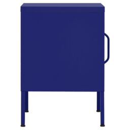 Berkfield Home Nightstand Navy Blue 35x35x51 cm Steel - Size: 35 x 35 x 51 cm - thumbnail 6