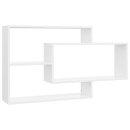 Berkfield Home Wall Shelf White 104x20x58.5 cm Engineered Wood - thumbnail 2