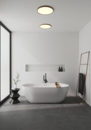 Nordlux Modern Indoor Ceiling Light Brown Plastic Intergrated LED 25, 000hrs - Mains Powered, IP54 - thumbnail 3