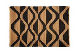 Orsina Bosie Small Hemp Rug in Brown - Size: 100 cm diameter - thumbnail 1