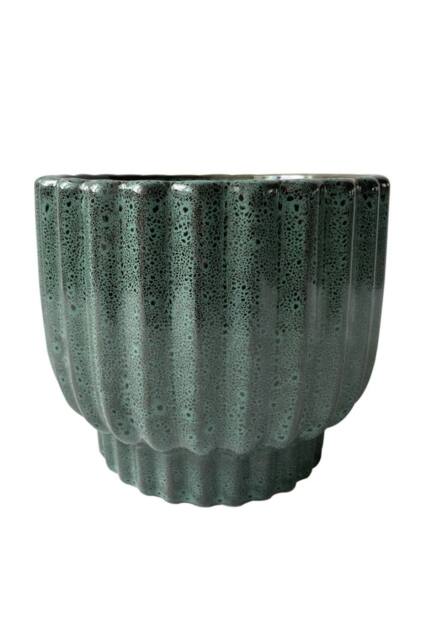 KDMD Green Hortus Barcelos Pot 18.5 x 16cm - Size: 18.5 x 16 cm - image 1