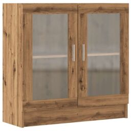 Berkfield Home Book Cabinet Artisan Oak 82.5x30.5x80 cm Engineered Wood in Brown - thumbnail 2