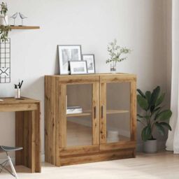 Berkfield Home Book Cabinet Artisan Oak 82.5x30.5x80 cm Engineered Wood in Brown - thumbnail 3